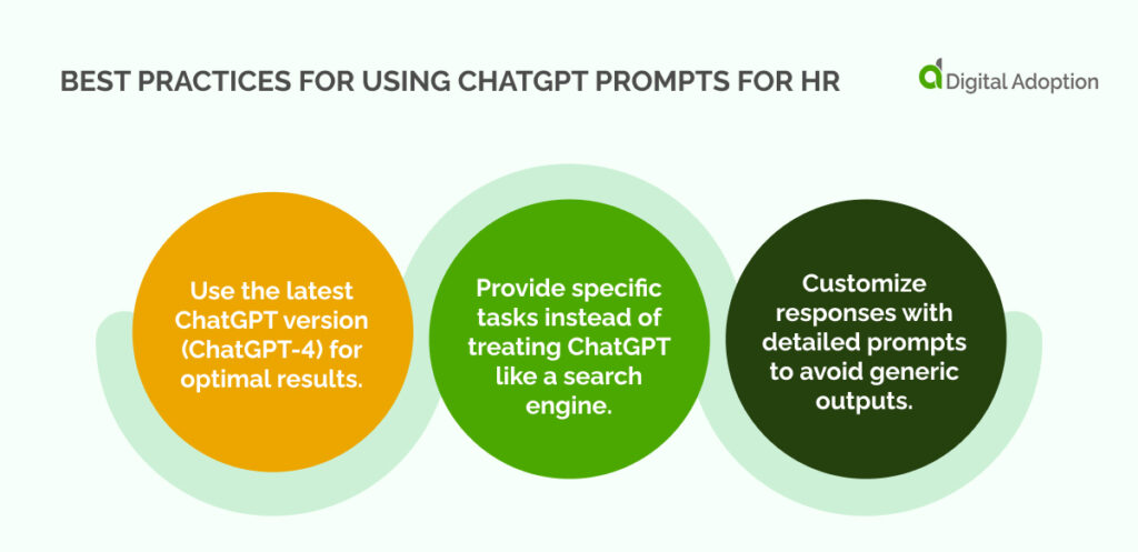Best practices for using ChatGPT prompts for HR