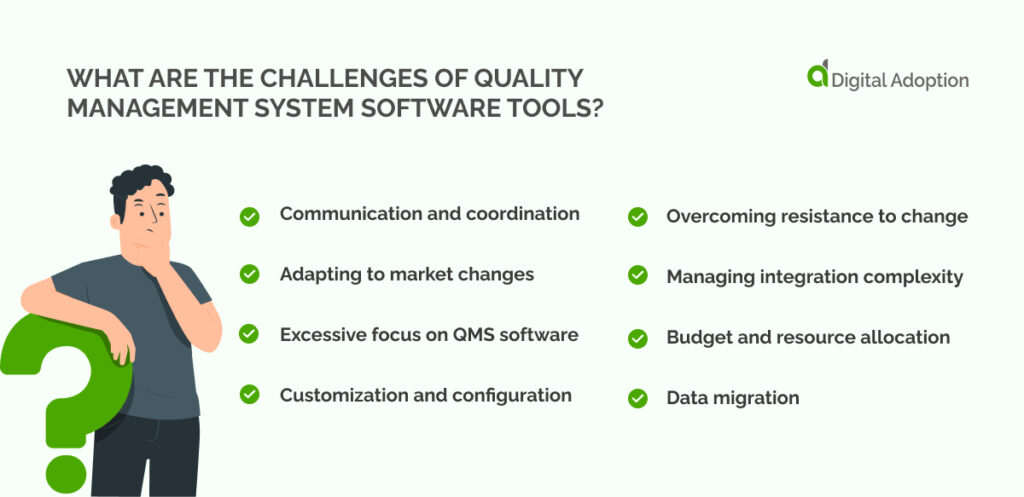 What are the challenges of quality management system software tools_