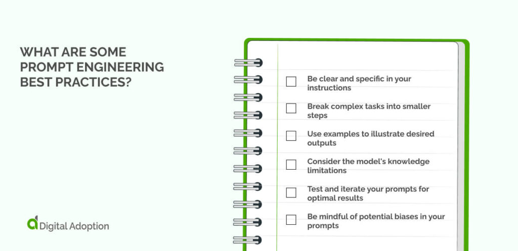 What are some prompt engineering best practices?